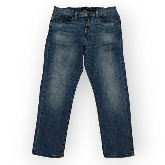 Lucky Brand 410 Athletic Slim Blue Straight Jeans Classic Style Sz 34/30 - Picture 2 of 5